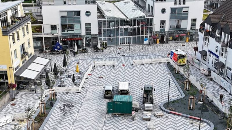Umbauarbeiten in Hückeswagen: Der „neue“ Bahnhofsplatz vor der Eröffnung