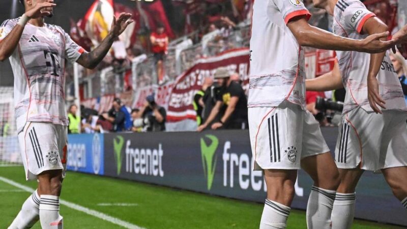 3:2 beim Drittligisten: Bayern nimmt die Hürde Wehen Wiesbaden mit sehr viel Mühe