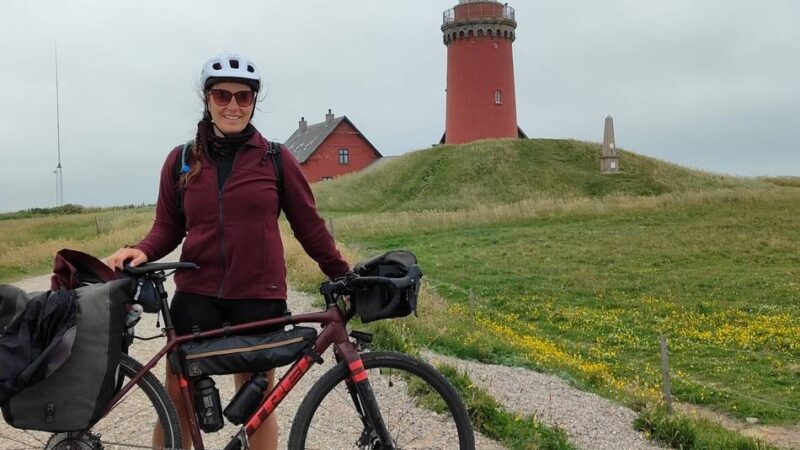 Denise Oertel aus Hilden fährt allein mit dem Rad durch Skandinavien: „Es passiert mir oft, dass ich grinsend durch die Gegend fahre“