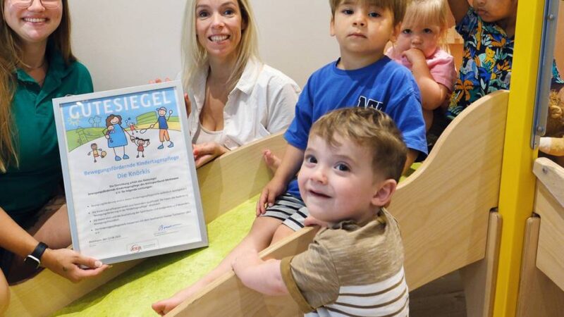 Mit Brief und Siegel in Heiligenhaus: Kindertagespflege – immer in Bewegung