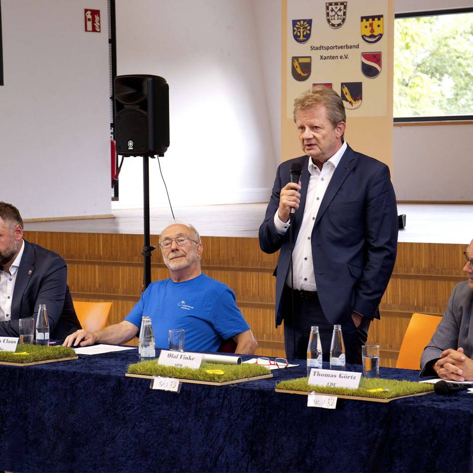 Podiumsdiskussion des Stadtsportverbands Xanten: Das sagen die Bürgermeisterkandidaten zur Zukunft des Sports in Xanten