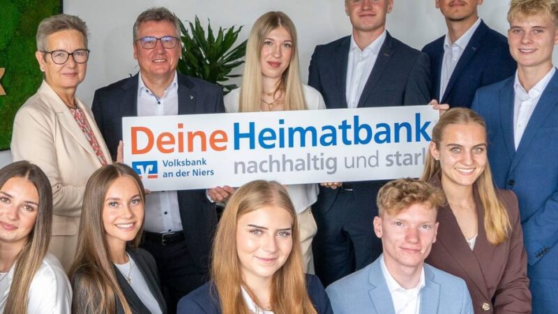 Volksbank an der Niers: Ausbildungsstart für Nachwuchsbanker