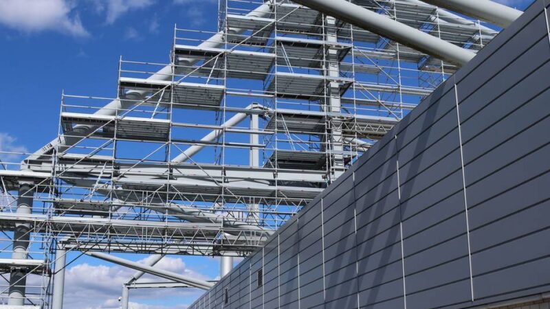 Baustelle Borussia-Park: Darum ist Gladbachs Stadion teilweise eingerüstet