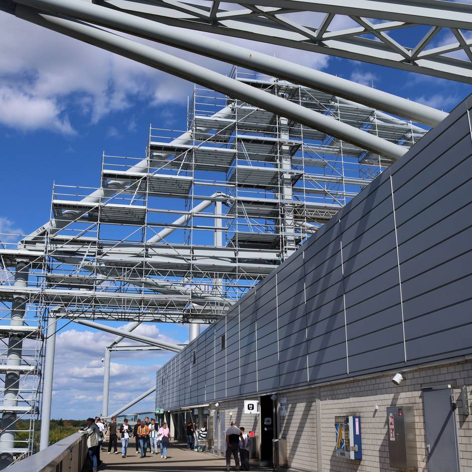 Baustelle Borussia-Park: Darum ist Gladbachs Stadion teilweise eingerüstet