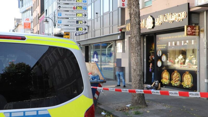 Spektakulärer Einsatz in Mönchengladbach: Raubüberfall auf Juwelier – wo der dritte Mann gefasst wurde