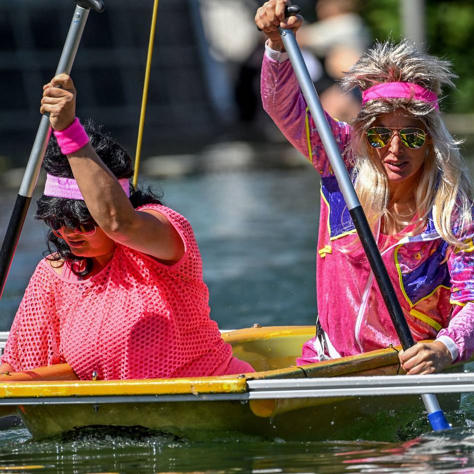 Sommerevent in Moers: Hitzeschlacht beim Badewannenrennen erwartet