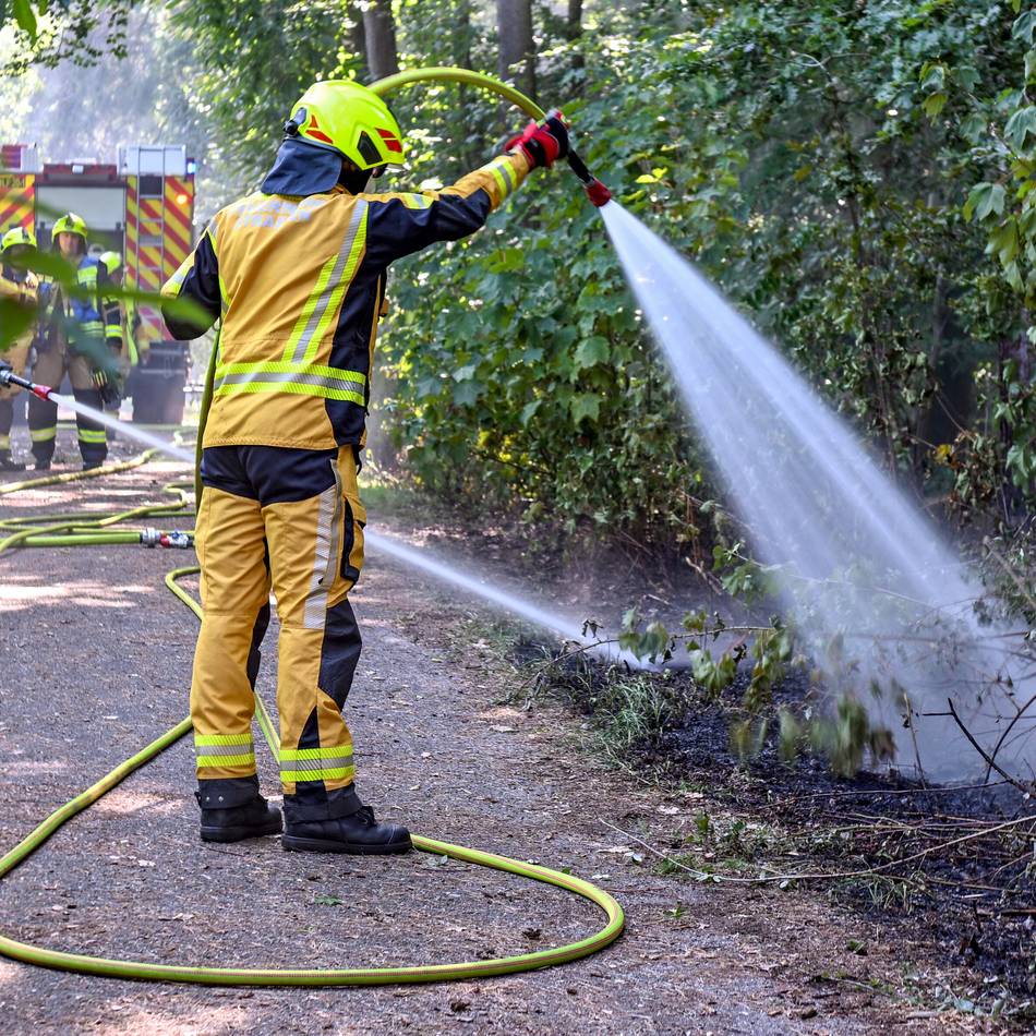 Sechs Waldbrände in Straelen-Herongen: „Wir gehen davon aus, dass Brandbeschleuniger verwendet wurde“