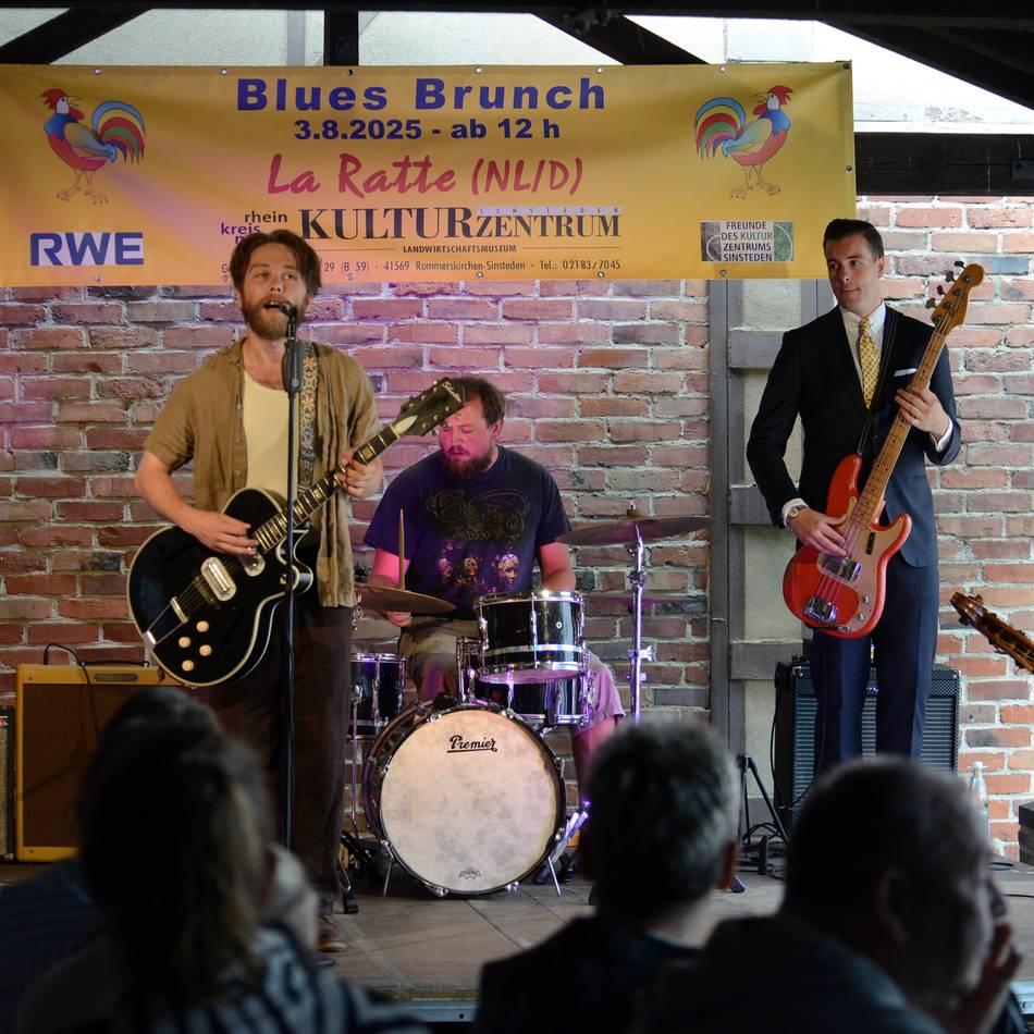 20 Jahre Blues Brunch in Rommerskirchen: Das Ausnahme-Trio „La Ratte“ mischt die Remise auf