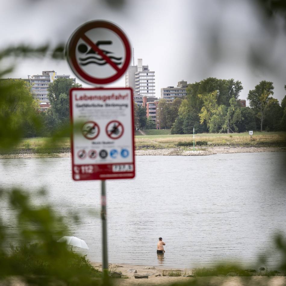 Verstöße gegen Badeverbot in Düsseldorf: „Wenn ich schwimmen gehen will, gehe ich schwimmen“