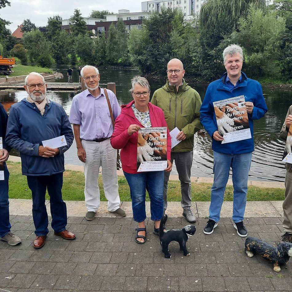 Schöpfungszeit-Auftakt in Goch: Gottesdienst an der Nierswelle – „Gott, du hilfst Menschen und Tieren“