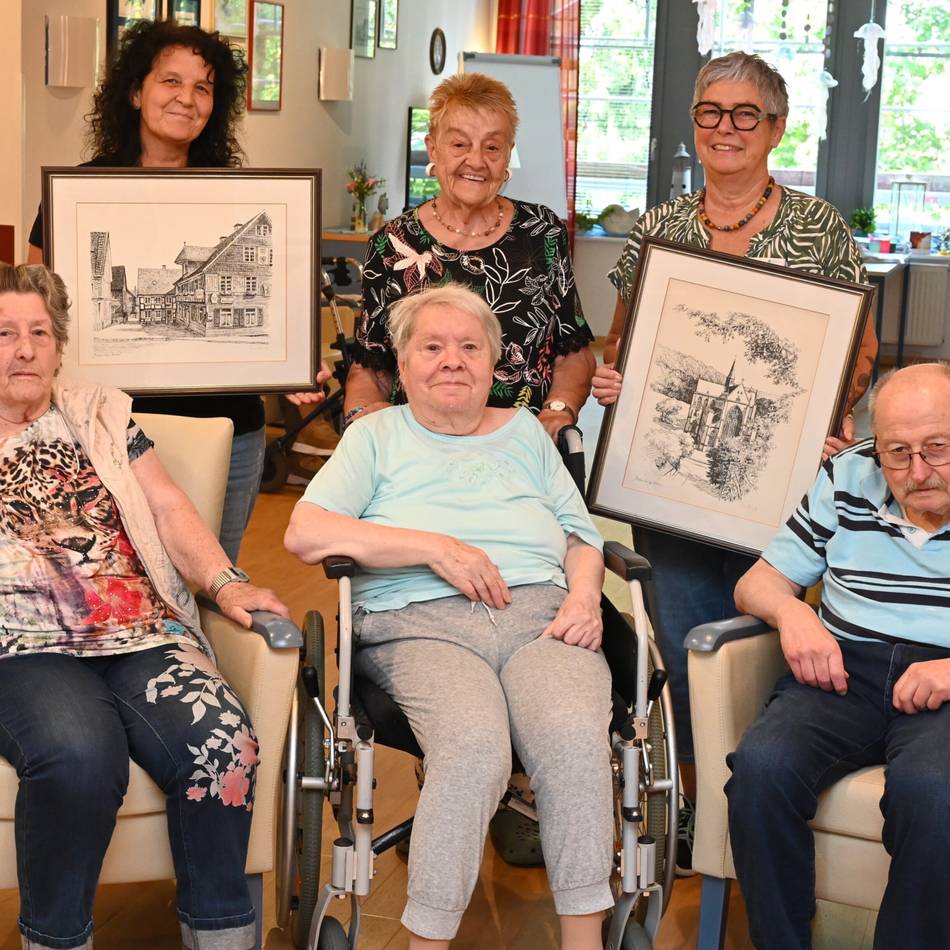 Seniorenzentrum „carpe diem“ in Wermelskirchen: Werke von Günter Lilge finden liebevollen Platz