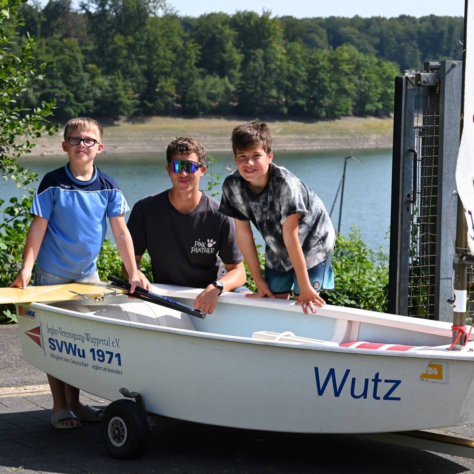 Feriencamps der SVWu in Hückeswagen: Segeln lernen geht auch bei Niedrigwasser