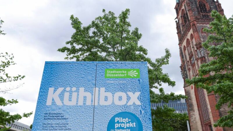 Kampf gegen Sommerhitze: Pilotprojekt in Düsseldorf – das kann die neue Kühlbox in der Stadt