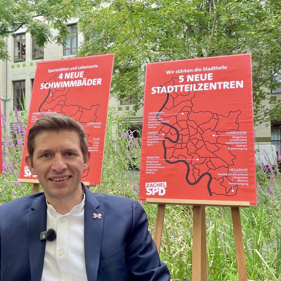 Heiße Phase im Wahlkampf: OB-Kandidat der SPD verspricht drei neue Schwimmbäder in Düsseldorf