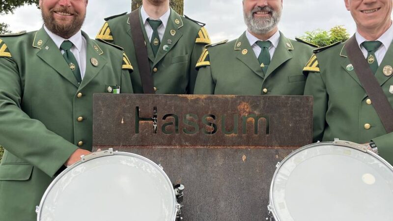 Spielmannszug Hassum seit fast 100 Jahren aktiv: „Das geht so weit, dass wir zu Teil unseren Nachwuchs selbst produzieren“