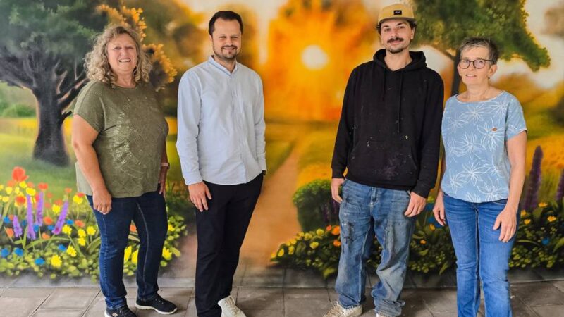 Graffitikunst im Seniorenheim: Wie der Neusser Künstler Oldhaus das Paul-Schneider-Haus verschönert