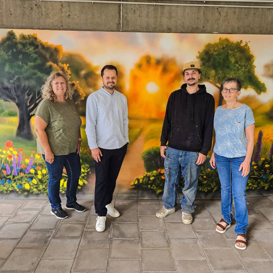 Graffitikunst im Seniorenheim: Wie der Neusser Künstler Oldhaus das Paul-Schneider-Haus verschönert