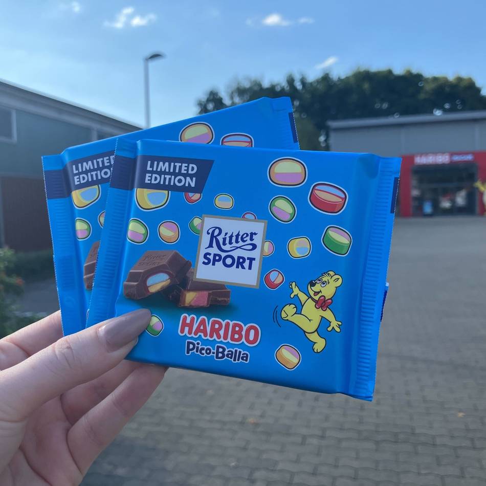 Ungewöhnliche Kombination: Schokolade mit Pico-Balla-Fruchtgummi – wie schmeckt denn das?