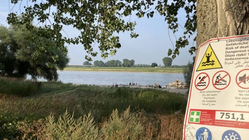 Vorbereitungen der Stadt laufen: Badeverbot im Rhein steht in Meerbusch „unmittelbar bevor“