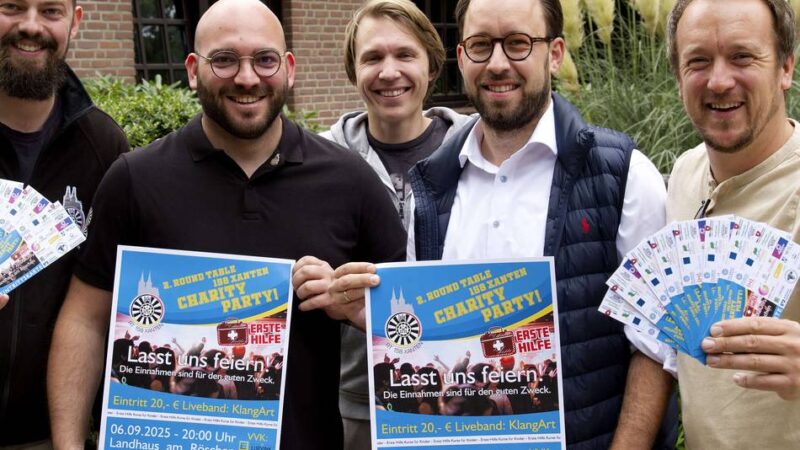 Charity-Party des Round Table in Xanten: Feiern für den guten Zweck