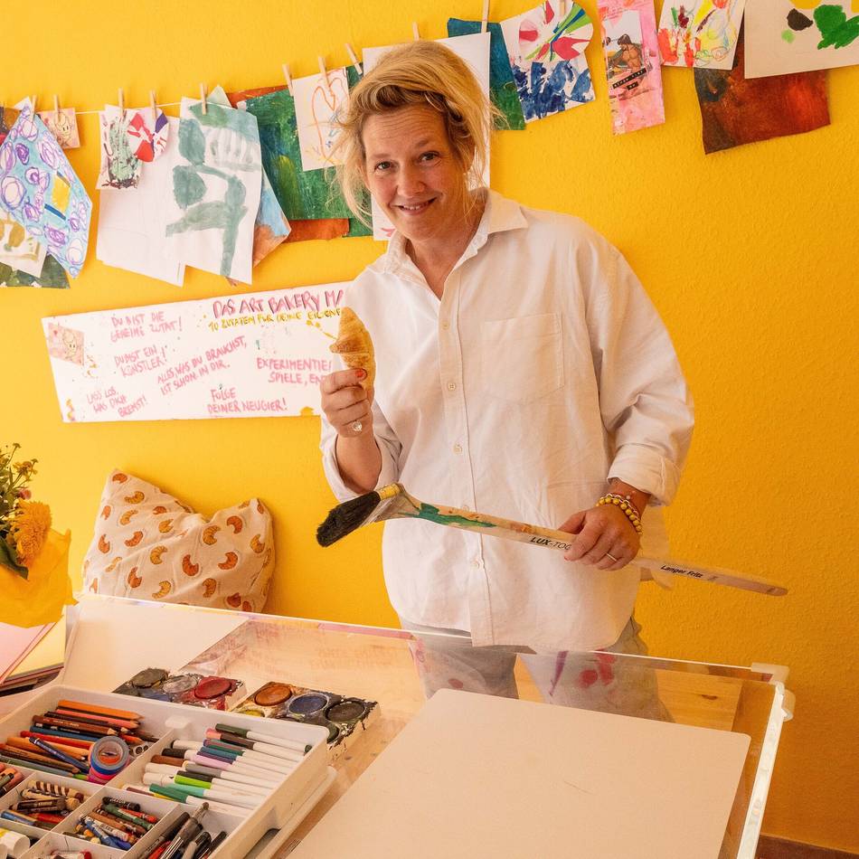 Bäckerei in Neuss wird zum Kunststudio: „Sei frech, wild und wunderbar“