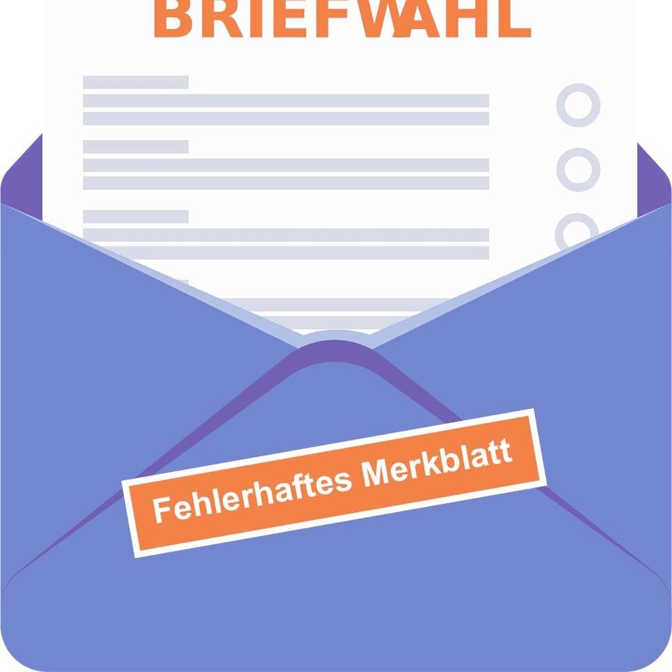 Kommunalwahl 2025: Stadt verschickt irrtümlich falsches Merkblatt zur Wahl
