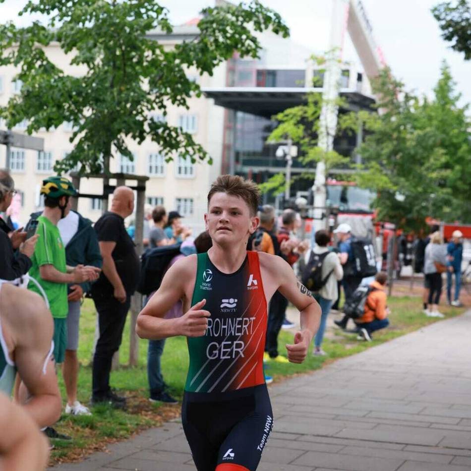 Deutsche Meisterschaft in Dresden: Ratinger Talent Nick Frohnert ist zweitbester NRW-Triathlet