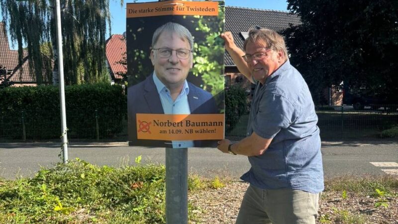Wie Norbert Baumann in Kevelaer Wahlkampf macht: Der Einzelkämpfer – mit zwölf Wahlplakaten in den Stadtrat