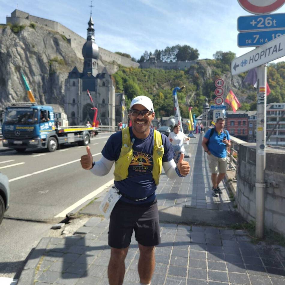 Trans-Europa-Lauf 2025: Die ersten 1000 Kilometer liegen hinter Leroy Mabikounou