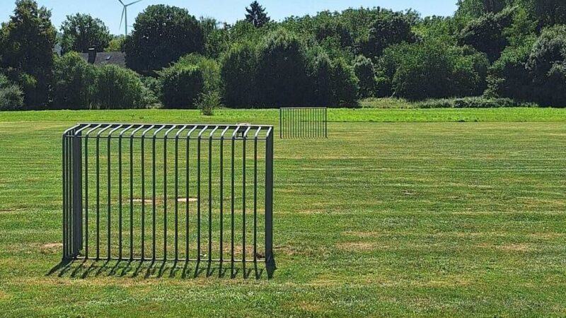 In der Grevenbroicher Südstadt: Zwei neue Tore für die Waldwiese