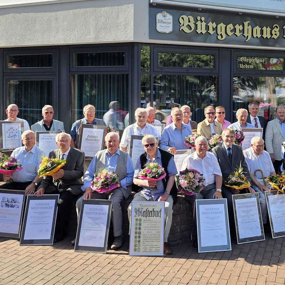 Bis 70 Jahre Handwerksmeister: Das Handwerk im Kreis Kleve ehrt seine Altmeister