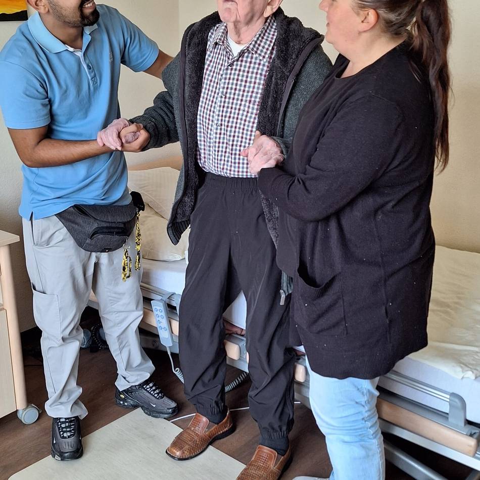 Haus im Hagenland in Wachtendonk: Spezielle Sensormatten reduzieren die Sturzgefahr für alte Menschen