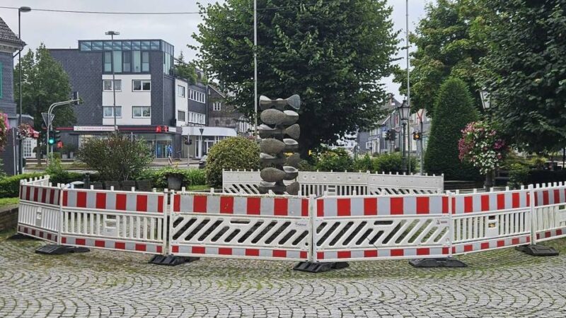 Stadtentwicklung in Hückeswagen: „Schaschlik“-Brunnen aktuell abgesperrt