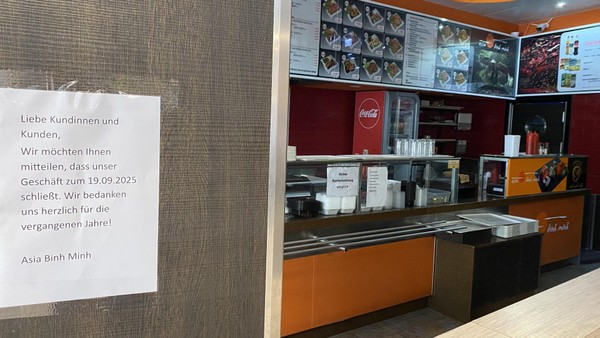 Asiatischer Imbiss in der Velberter Stadtgalerie schließt