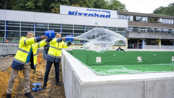 Im Plan: Velberter Naturfreibad nimmt Gestalt an