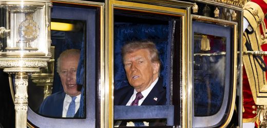 Donald Trump in Großbritannien: Heute beim König – die Bilder