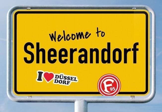 Düsseldorf mit neuem Ortsschild: „Welcome to Sheerandorf“ – großer Hype um drei Auftritte von Ed Sheeran