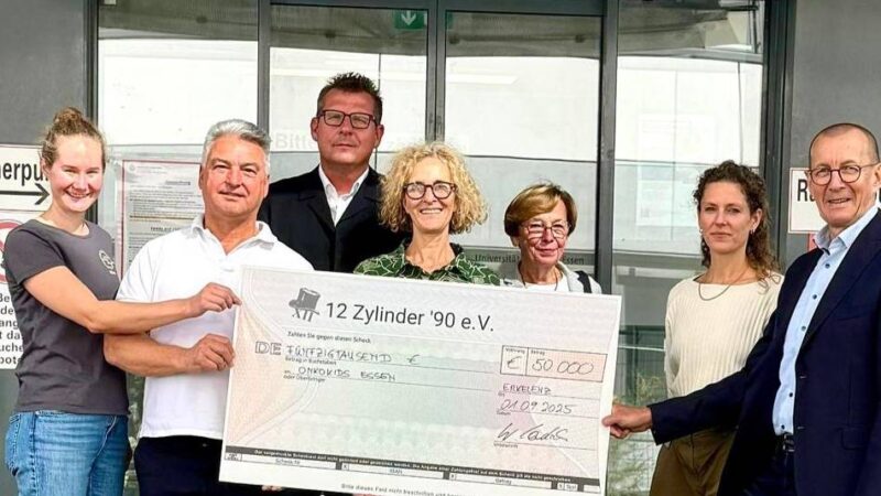 Erkelenzer Förderkreis 12Zylinder 90: 50.000 Euro für Kinderonkologie in Essen