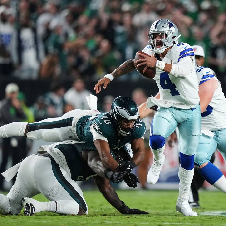Spuck-Attacke und Gewitter-Unterbrechung: NFL erlebt wilden Saisonstart – Philadelphia Eagles schlagen die Cowboys