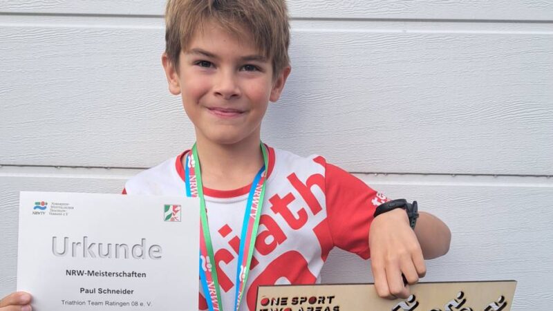 Abschluss zweier Serien: Ratinger Triathlon-Nachwuchs belegt ein ganzes Podium