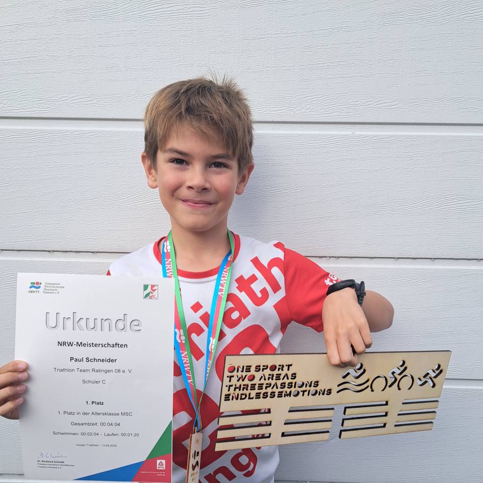 Abschluss zweier Serien: Ratinger Triathlon-Nachwuchs belegt ein ganzes Podium