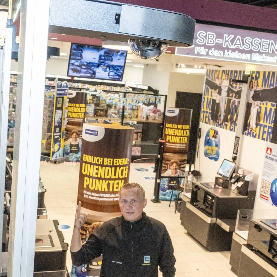 Edeka Paschmann in Düsseldorf: Supermarkt setzt KI-Kameras gegen Ladendiebstahl ein – „Das wird sich durchsetzen“