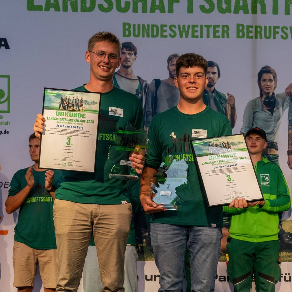 Jugendliche aus Xanten auf Siegertreppchen: Gärtner-Azubis holen beim Bundes-Cup Bronze