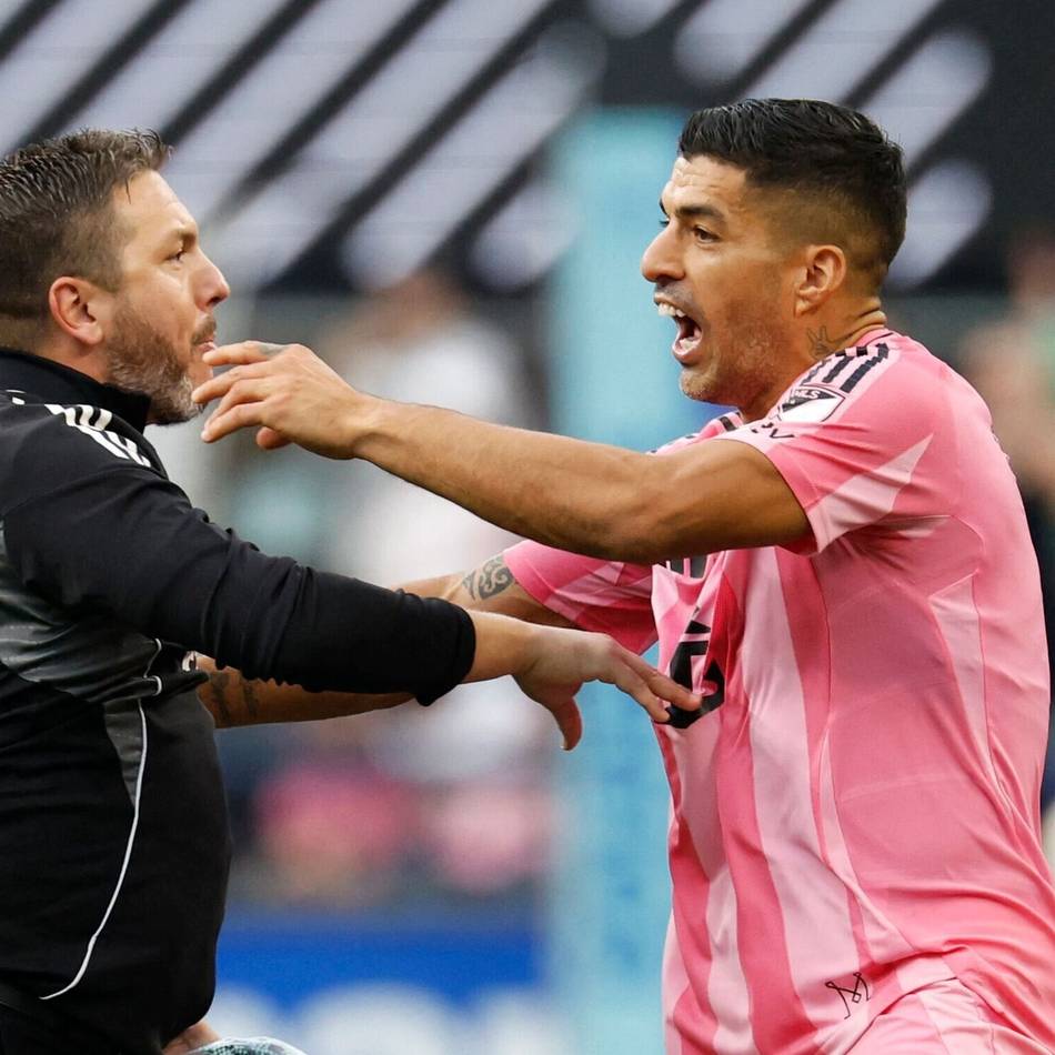 Spuck-Attacke?: Luis Suárez sorgt nach Miamis Finalpleite mal wieder für Eklat