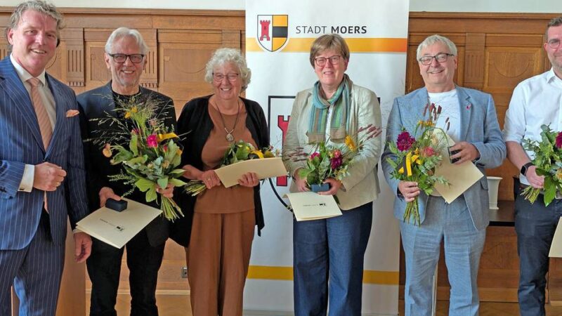 Auszeichnung in Moers: Ehrenringe für fünf engagierte Menschen