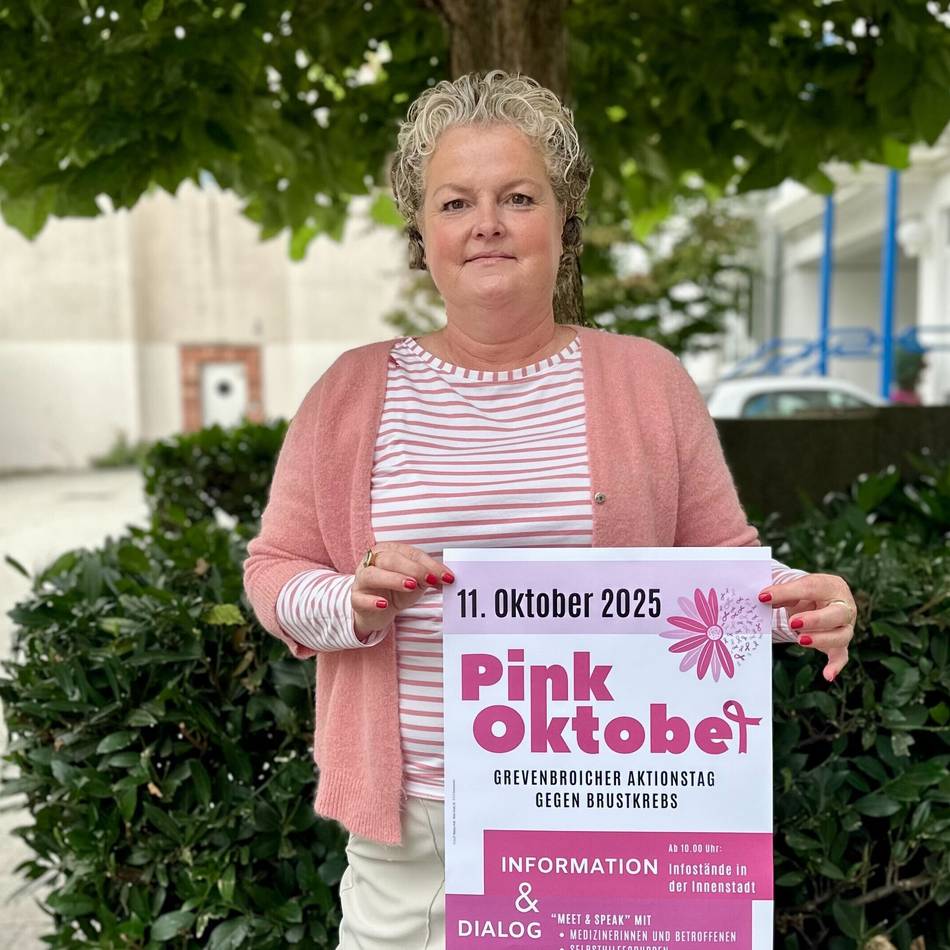 Aktionstag in der Innenstadt: „Ich hatte selbst Brustkrebs“ – erster Pink Oktober in Grevenbroich