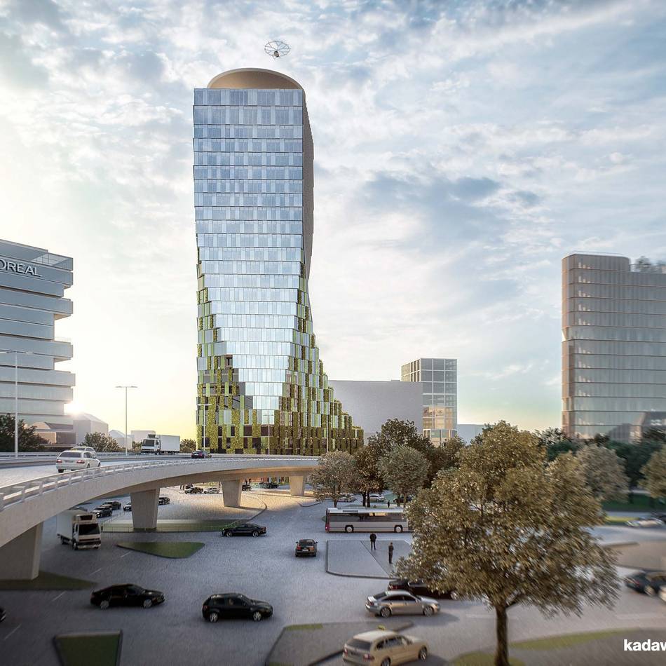 Hochhaus in Düsseldorf: Der Twist spart bei der Tiefgarage