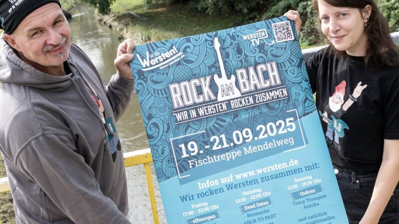 Umsonst und draußen in Düsseldorf feiern: 14 Bands, Trödelmeile und Frühschoppen – das ist das Festival Rock am Bach
