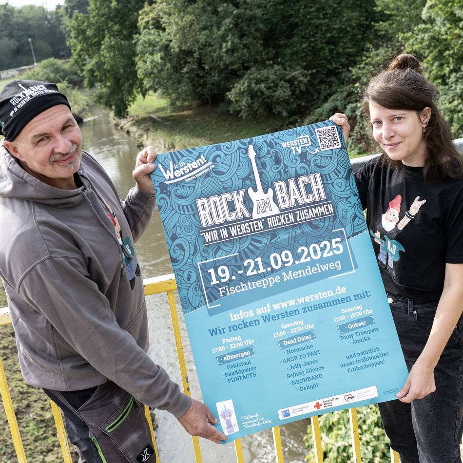 Umsonst und draußen in Düsseldorf feiern: 14 Bands, Trödelmeile und Frühschoppen – das ist das Festival Rock am Bach