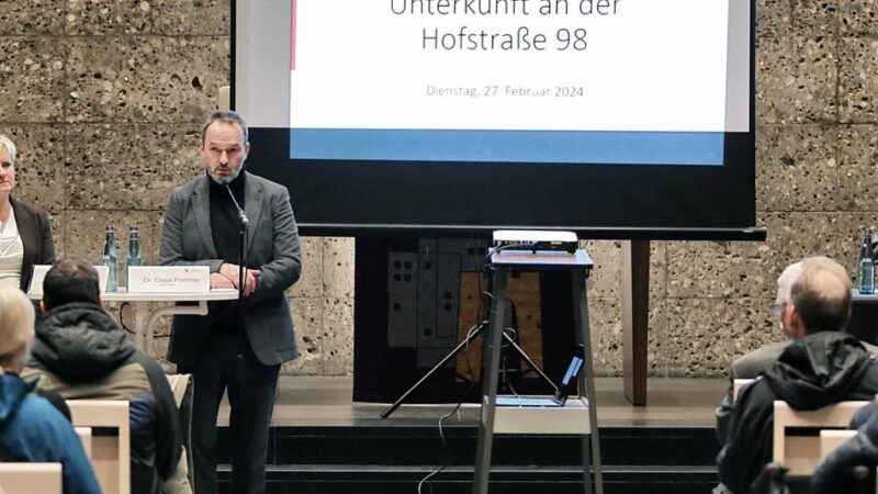 Letzte Ratssitzung dieser Wahlperiode: Flüchtlingsunterkunft Hofstraße ist nicht endgültig vom Tisch